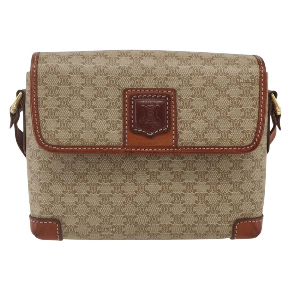 Celine Vintage Macadam Canvas and Leather